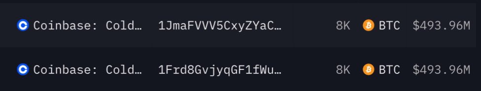 $1 billion #Bitcoin outflows from Coinbase in the last few hours. Somebody is buying big time 👀