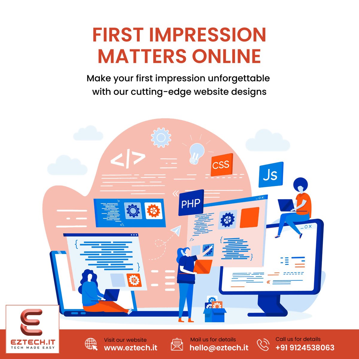 eztech_it's tweet image. Ready to make your mark online? Our cutting-edge website designs ensure your first impression is unforgettable. Let&apos;s create something amazing!✅
Visit our website: eztech.it

#ezTech #it #software #informationtechnology #ITServices #ITSolutions #websitelaunch