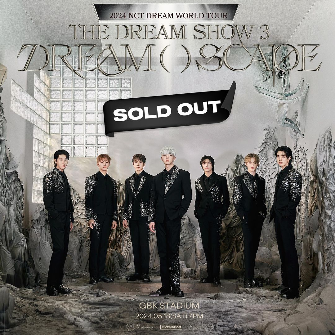 TDS3 in JKT is officially SOLD OUT 2024 NCT DREAM WORLD TOUR <THE DREAM SHOW 3 : DREAM( )SCAPE> in JAKARTA, INDONESIA 📍 GBK STADIUM 🗓️ 240518 , 7pm local time #THEDREAMSHOW3 #NCTDREAM #NCTDREAM_THEDREAMSHOW3 #NCTDREAM_WORLDTOUR