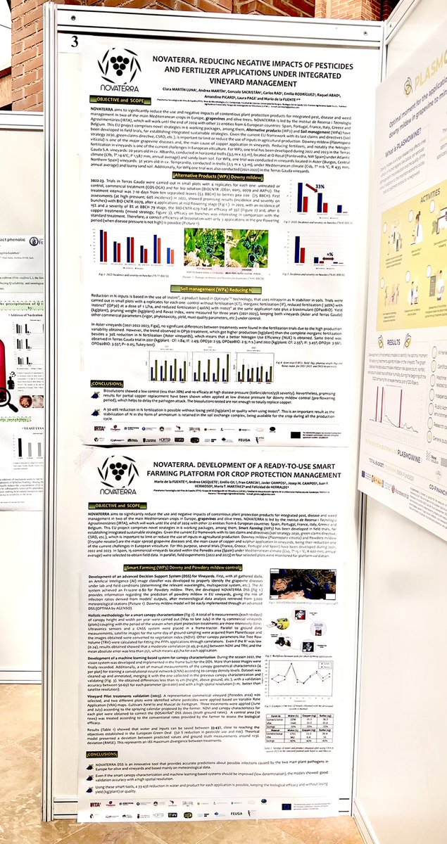 @NOVATERRA19 está presente en Enoforum. 📢Mañana a las 16.20h tendrá lugar la presentación del proyecto, del WP2-4 y del WP3. ¡Os esperamos! Proyecto financiado por el H2020 de @EU_Commission GA 101000554