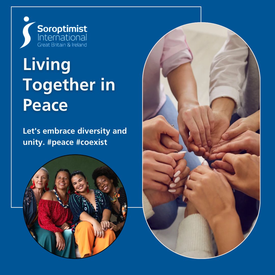 Today is International Day of #LivingTogetherInPeace. 'Together, #Soroptimists can help build a world that values diversity, fosters understanding, and embraces the principles of peace.' Read our blog by Ivete Hunt here sigbi.org/2024/internati…. #Peace #LivingTogetherInPeaceDay