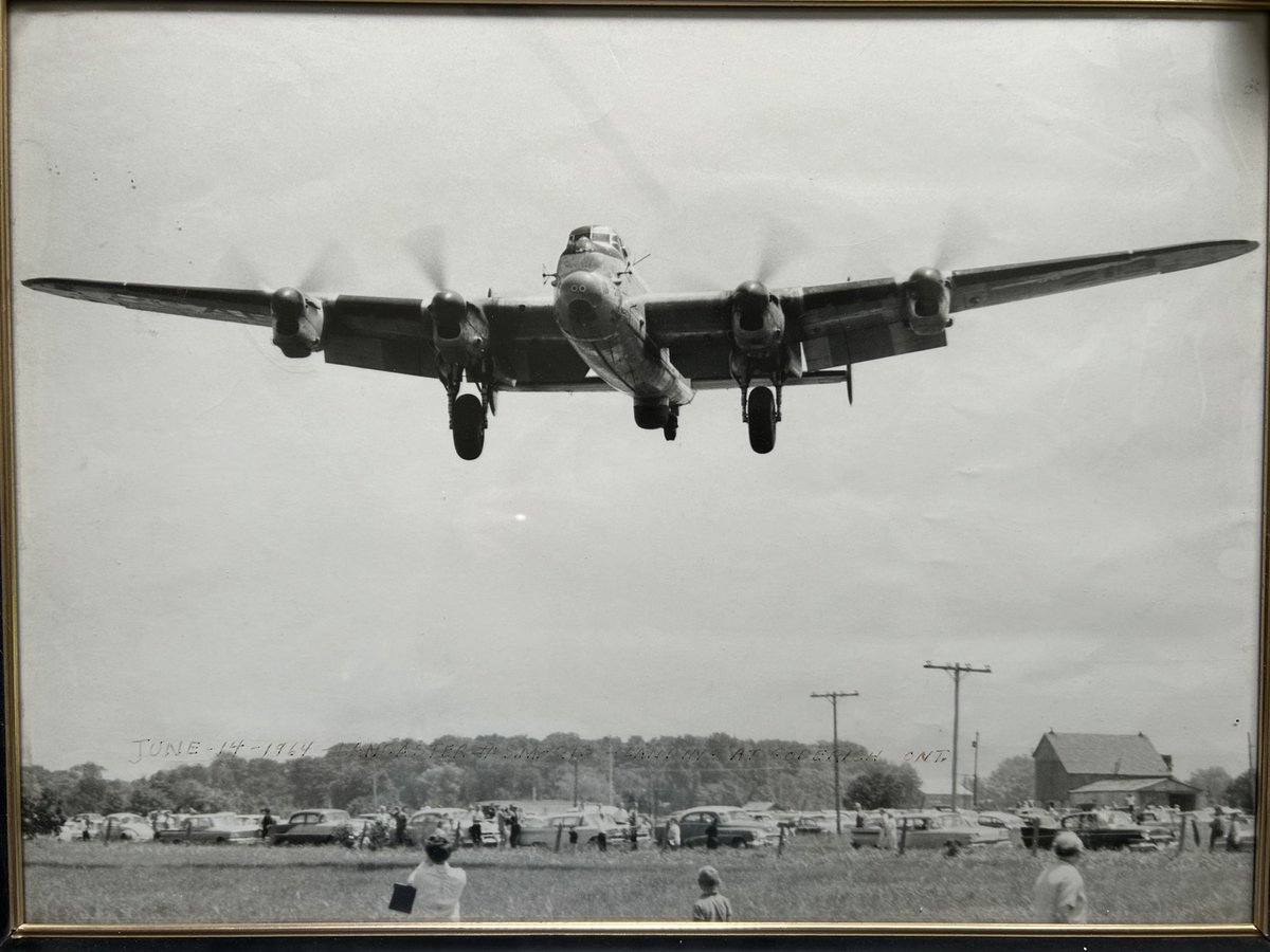 @CWHM Photo of the Lanc arriving in Goderich 60 years ago, taken by my dad.