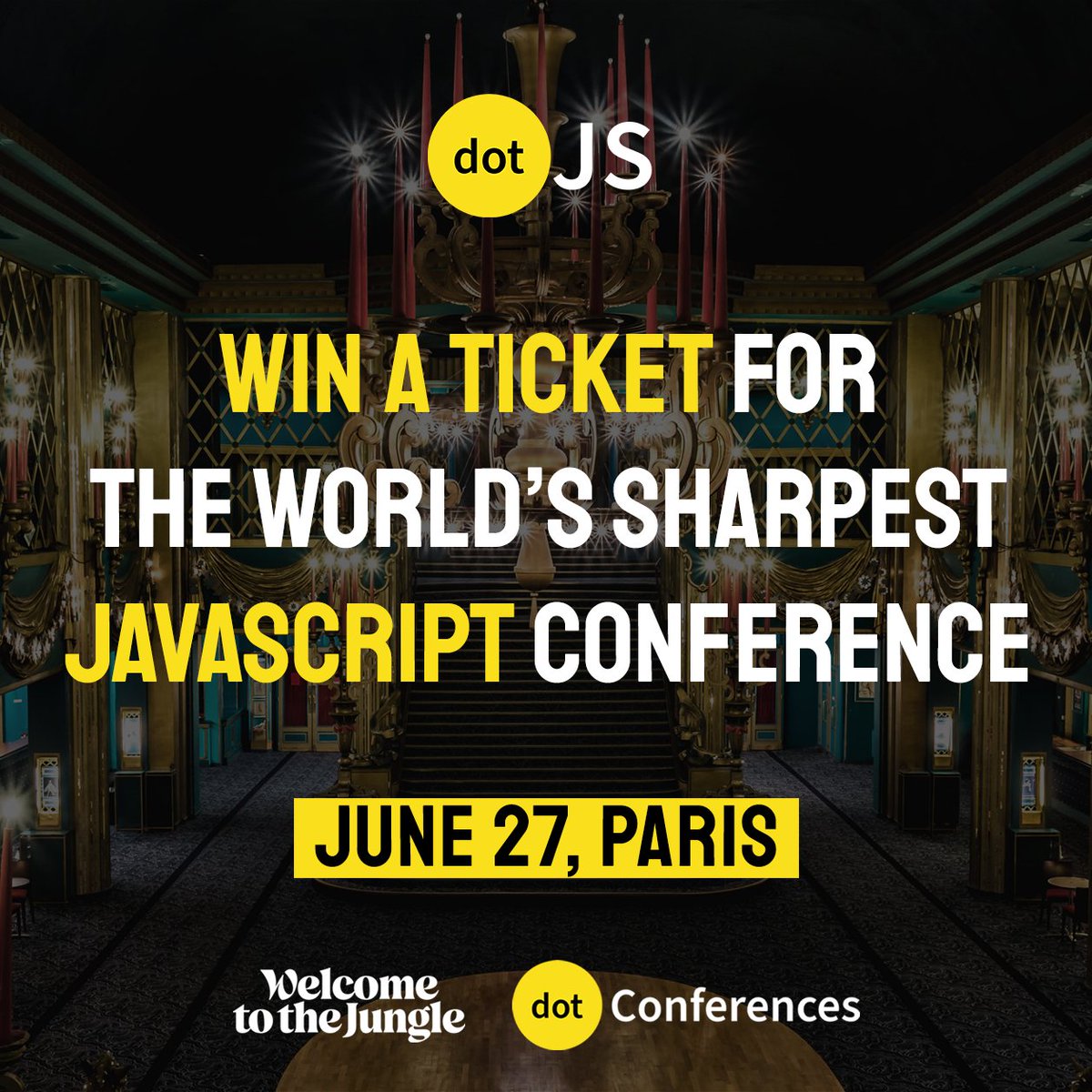 ✨ Join us at DotJS! ✨

Heading to DotJS on June 27th in Paris and we've got an extra ticket! Want to join us? To participate, reply with the topic you're eager to explore at DotJS. Winner announced next Tuesday, May 21! 🎟️

#DotJS #JavaScript #DevCommunity #TechEvent