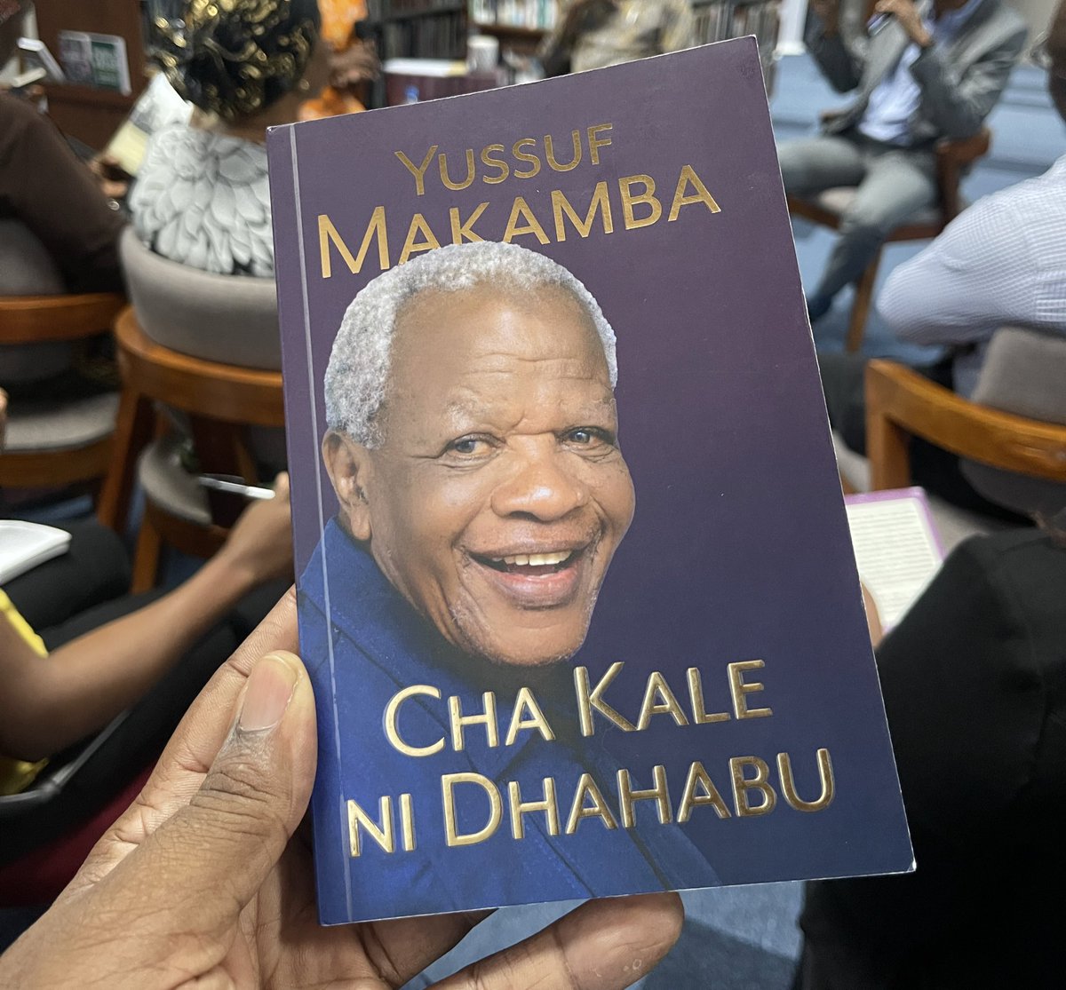 Yes Mzee Yussuf #Makamba is an excellent orator, but we are not ready for this page turner. Had an accidental privilege to practice for my next career as “Beta Reader” from few chapters; I dare declare #ChaKaleNiDhahabu will be a bestseller.