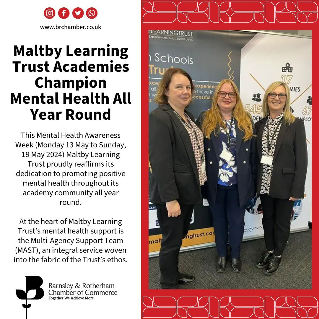 Member News 👉 buff.ly/3K2l3OT 

This Mental Health Awareness Week (Monday 13 May to Sunday, 19 May 2024) Maltby Learning Trust proudly reaffirms its dedication to promoting positive mental health throughout its academy community all year round.