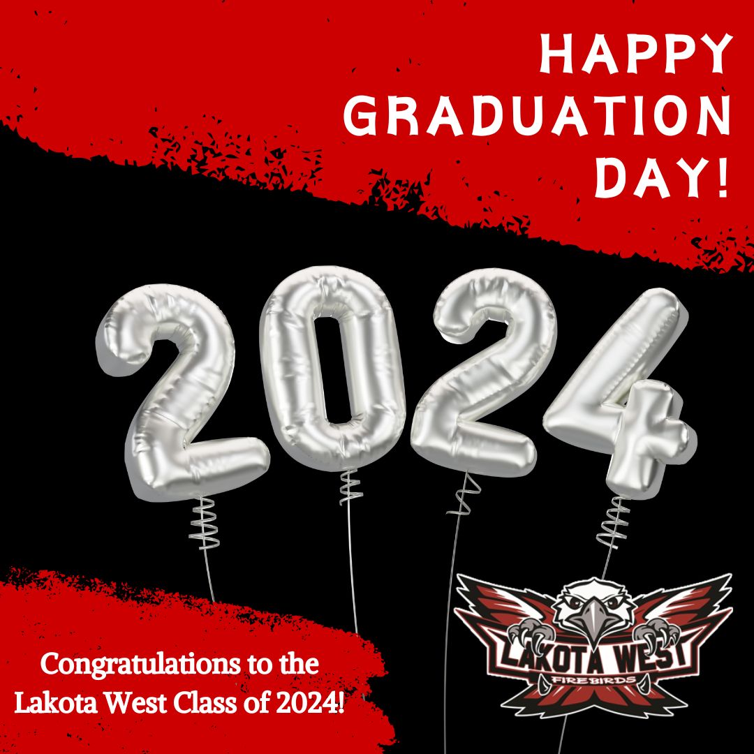It's time to celebrate our <a href="/FirebirdTweets/">FirebirdTweets</a>! 🎉🎉🎉 Congratulations to the Lakota West Class of 2024!🎓️👏🎓️👏🎓️👏 

Happy Graduation Day! 👨‍🎓👨‍🎓👨‍🎓

#WEareLakota #WEareProud #ClassOf2024 #AAGF