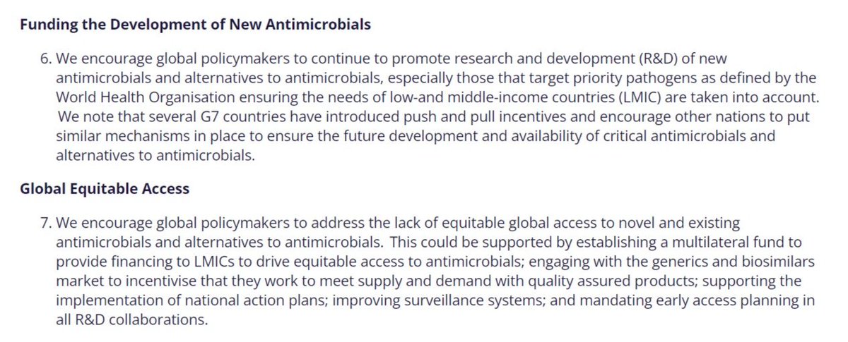 Thanks @AtMIndex @FAIRRInitiative @DHSCgovuk for highlighting the urgency of funding the development of new #antimicrobials, and planning for #access2meds early in the R&D process, in your @AMRInvestAction Public Investor Statement! #AMR #StopSuperbugs amrinvestoraction.org/article/invest…