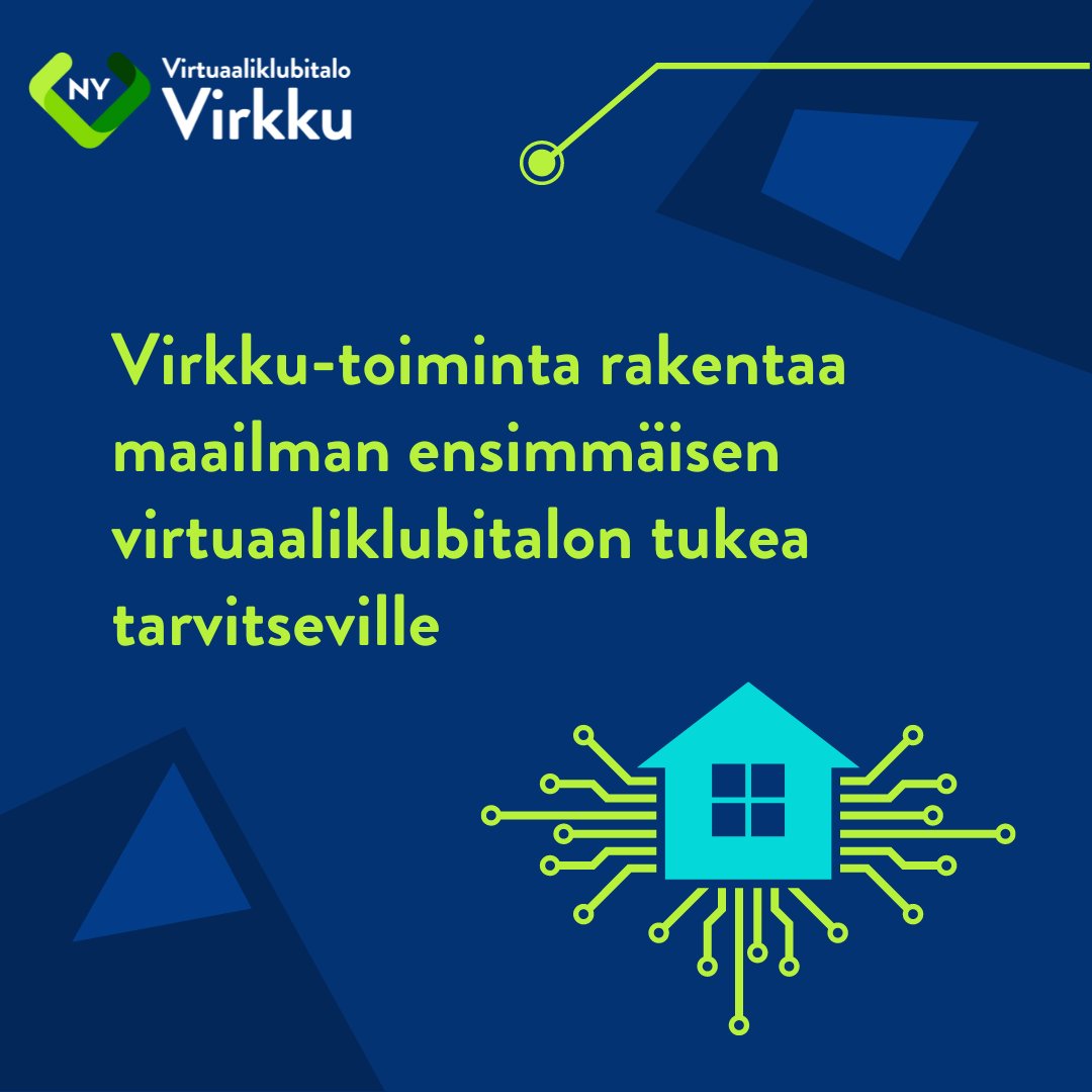 Sosiaali- ja ICT-alaa uraauurtavasti yhdistävä virtuaaliklubitalo Virkku on käynnistänyt toimintansa Nuorten Ystävillä - hanke hakee nyt kehittäjäkumppania ja uusia jäseniä!

▶️Lue uutinen: nuortenystavat.fi/ajankohtaista/…