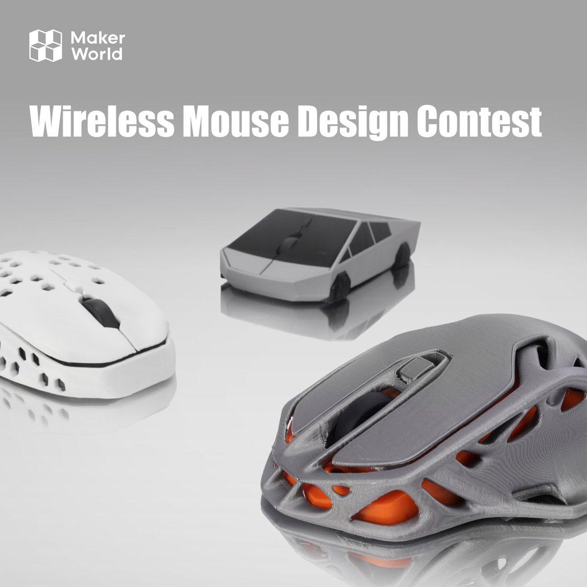 BambulabGlobal's tweet image. Struggling to find the perfect wireless mouse?
Join MakerWorld's Wireless Mouse Design Contest! Whether you need something ergonomic for left-handed use, or a sleek model for gaming or travel, we've got you covered. Show us your best design that blends style with functionality!…