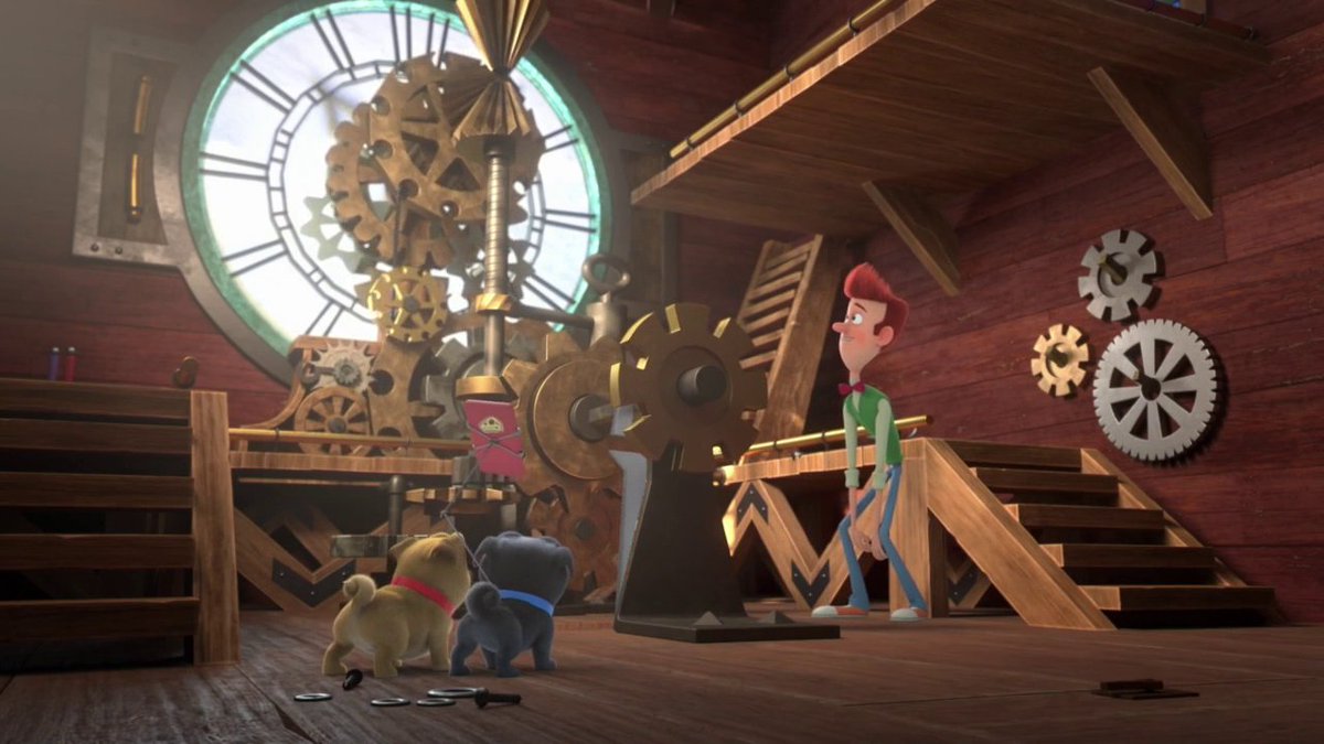 Today marks the 4th anniversary of the #PuppyDogPals episode, 'Tik Tok, Broken Clock', written by Brian Hall, storyboarded by Fred Cline and directed by Dan Fausett. When Bob discovers the clock tower in a small town he's visiting is broken, the pugs go on a mission to fix it.