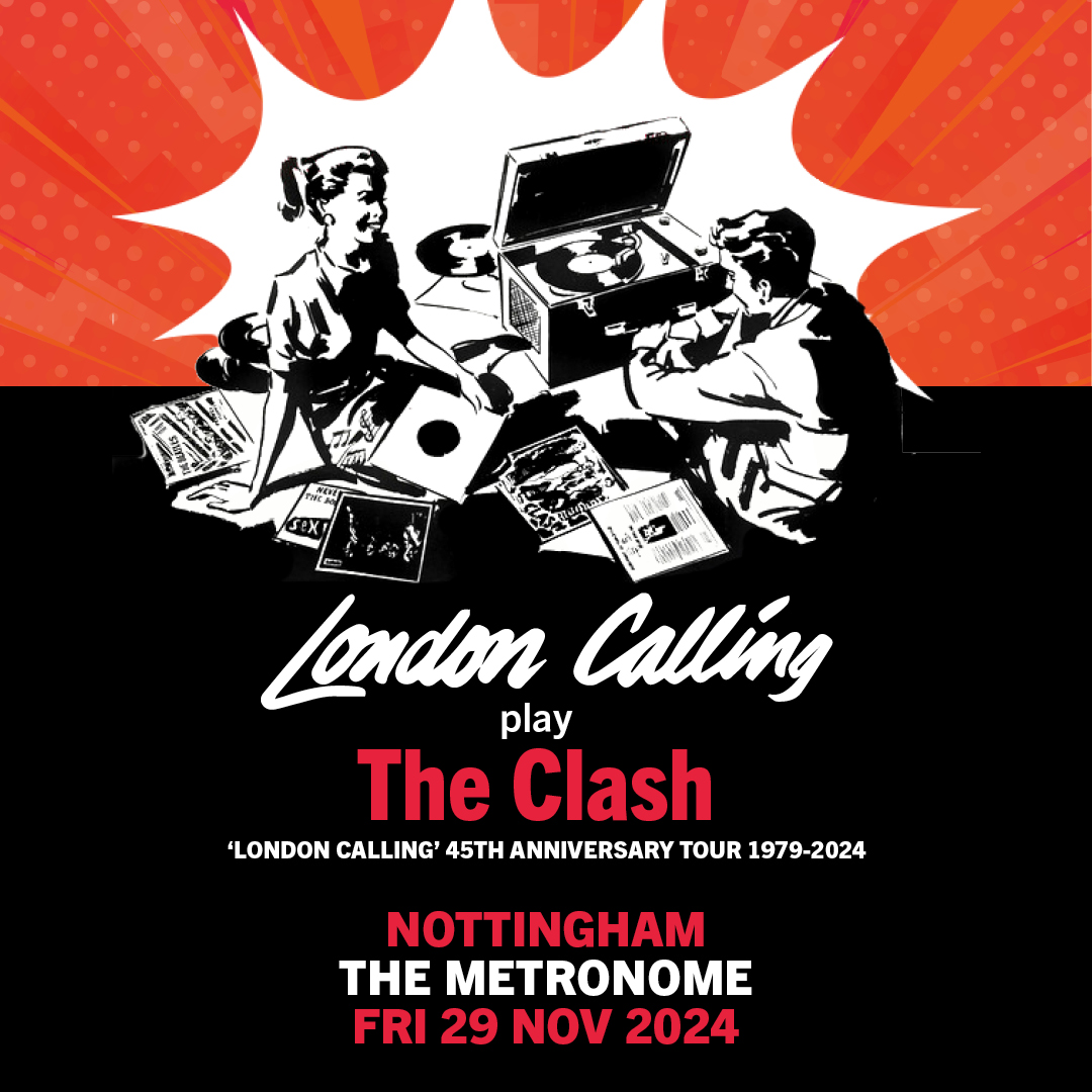 ANNOUNCEMENT 📢 London Calling, the world's premiere tribute to The Clash celebrate the 45th anniversary of the studio album 'London Calling' at Metronome on Friday 29 November! 🎶 Book tickets ➡️ shorturl.at/jlGQW