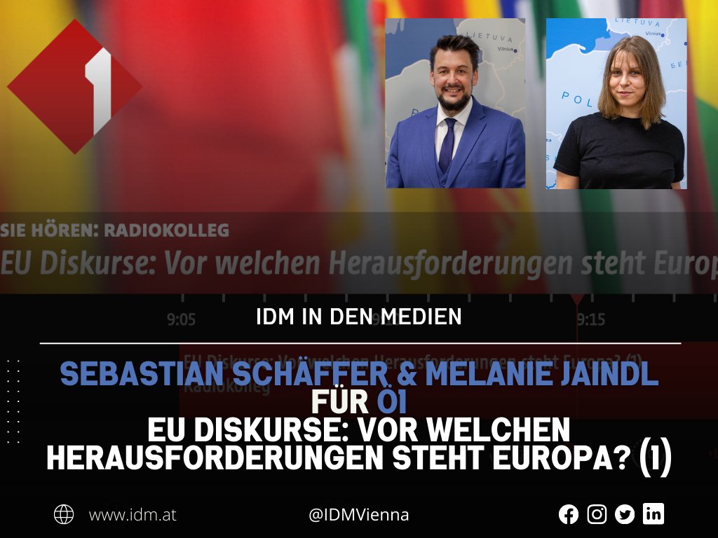 🎤 Im #Ö1-Radiokolleg sprachen @JaindlMelanie und @sschaefferIDM über das Konzept Europa, die Absteckung der Grenzen des politischen Kontinents sowie bevorstehende #EU-Erweiterungsrunden, insbesondere am #Westbalkan.
1/2