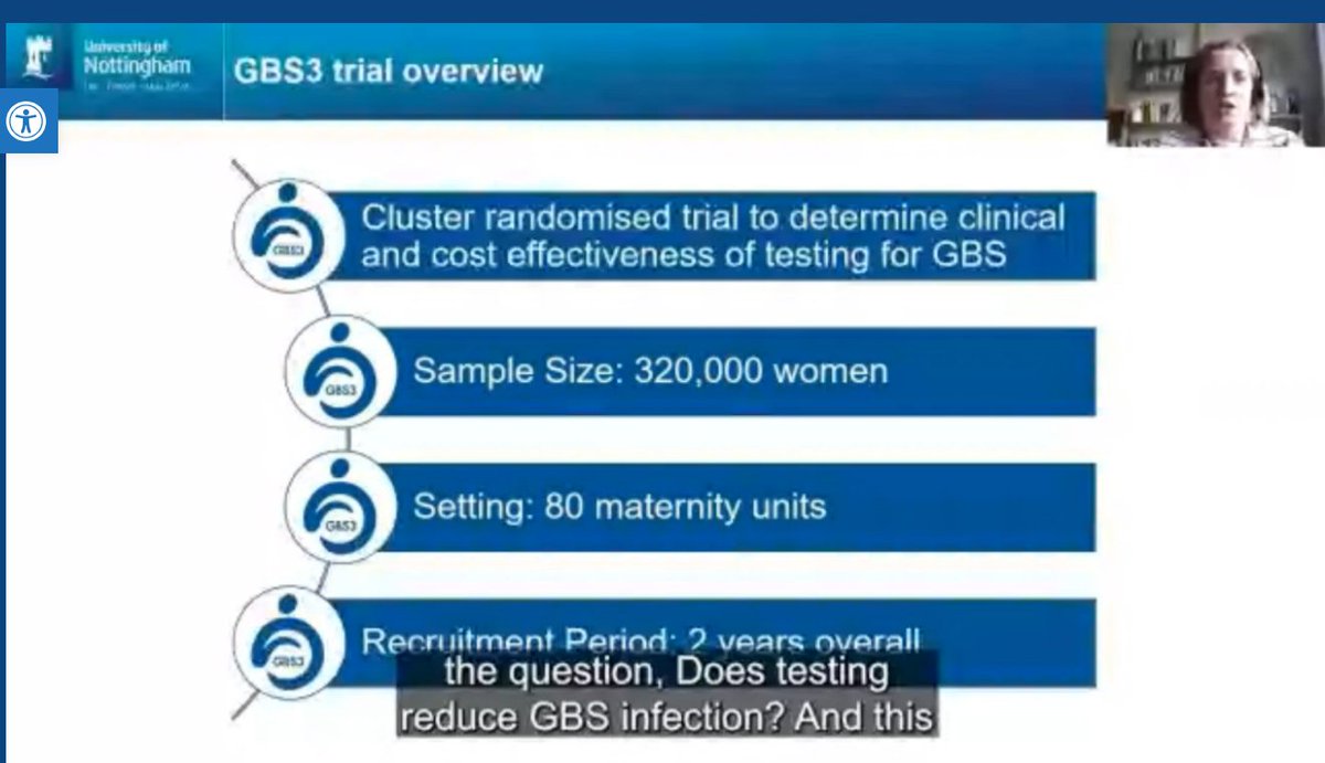 Delighted to hear from Dr Kate Walker, Prof of Obstetrics, delivering a very welcome update on <a href="/GBS3Trial/">GBS3 Trial</a> #GBSconference2024