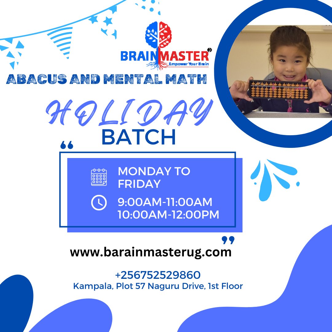 Brainmasterug's tweet image. Mastering Abacus &amp;amp; Mental Math is not just about numbers; it&apos;s about unlocking the boundless power within your mind. Embrace the challenge, multiply your potential, and calculate your success with confidence! 🌟🧮 hashtag#MindOverMath hashtag#UnlockYourPotential