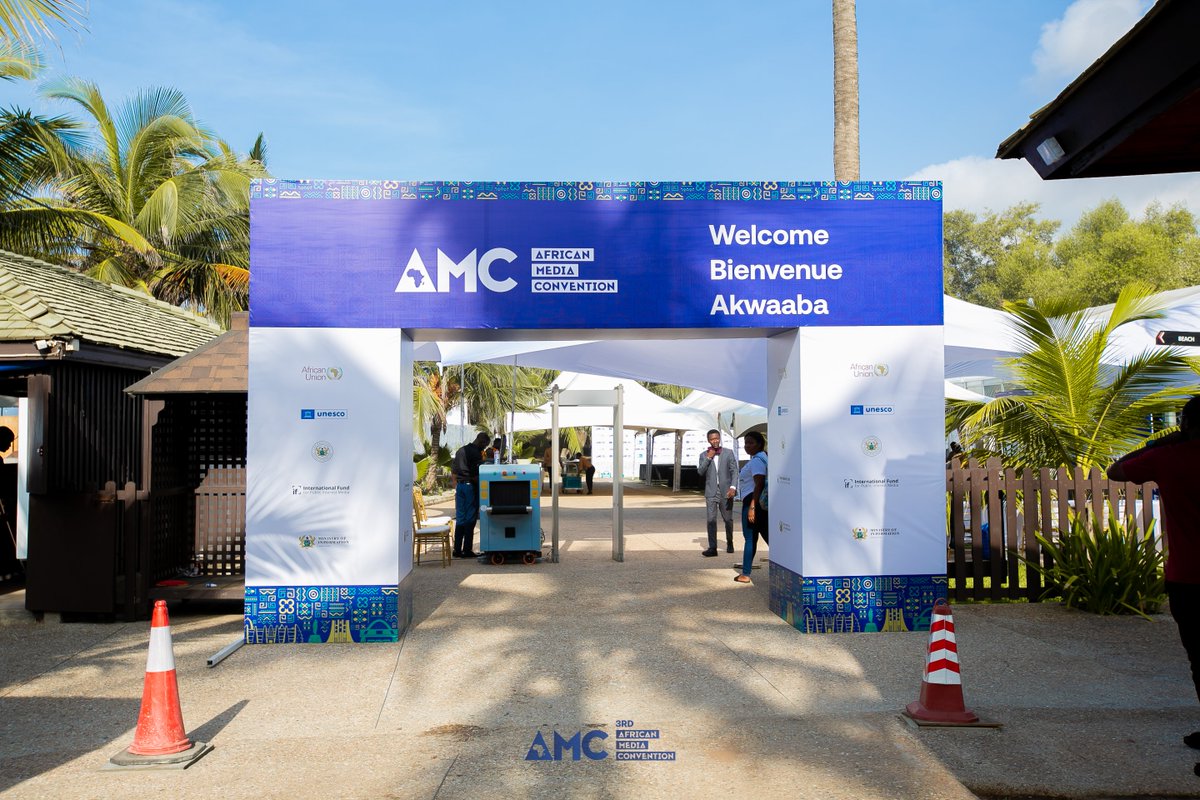 Branding works from the 3RD African Media Convention currently ongoing at the Labadi Beach Hotel. #3RDAMC2024 #AMC2024