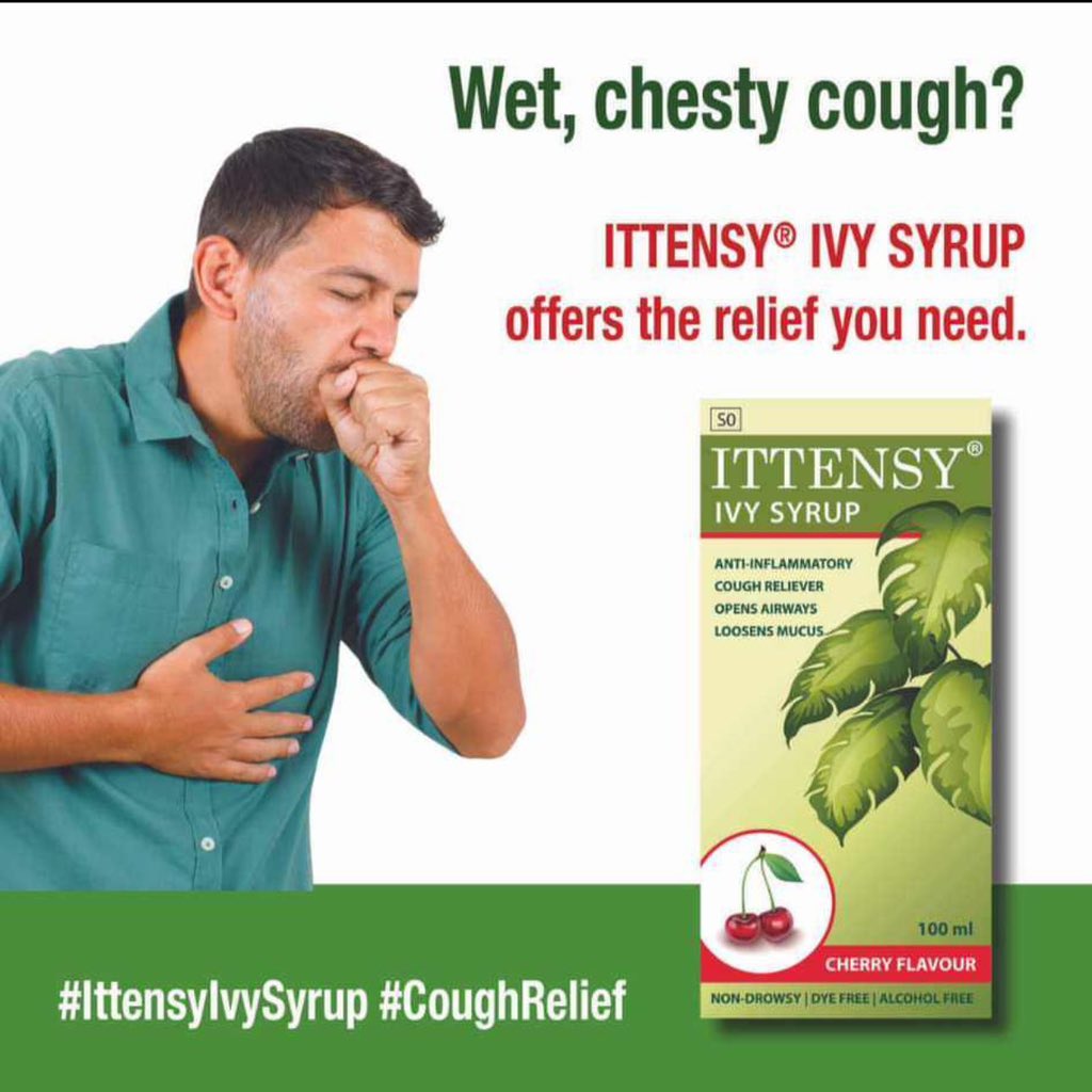 Clear up respiratory congestion with ITTENSY® IVY SYRUP. #ittensyCare #ittensyWellness