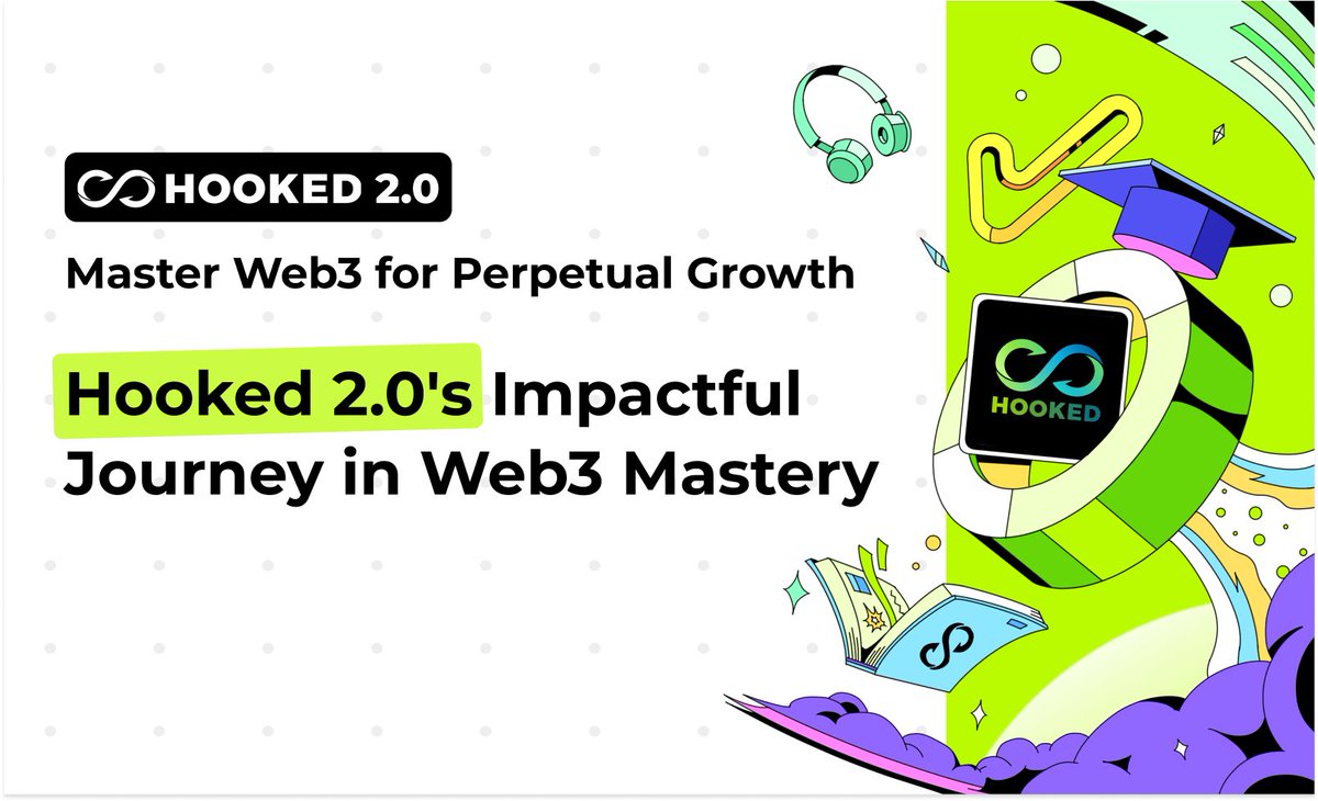 #NewEraofHOOKED As we delve deeper into 2024 Q2, we wanted to take a moment to reflect on the latest advancements that underscore our steadfast dedication. • Hooked Alumni Innovation 2 round with 17+ Ecosystem Giants: Co-building Web3 education with over 17 giants across