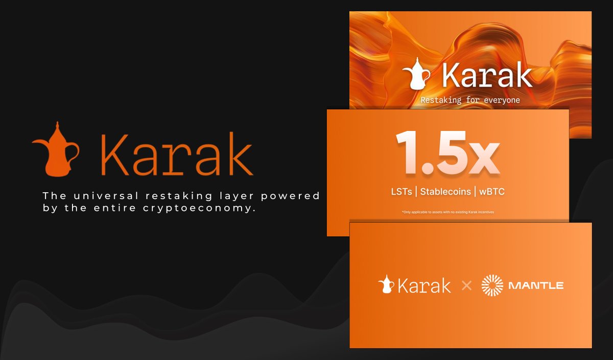 🍊@Karak_Network is the universal restaking layer powered by the entire cryptoeconomy across every asset and every chain. #karak