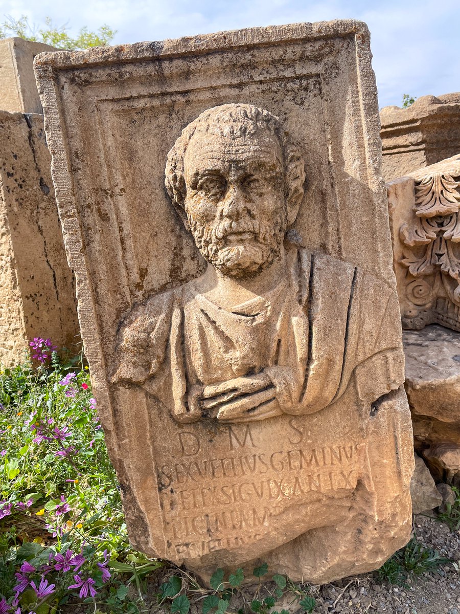 1) The fascinating Roman grave memorial of Sextus Vettius Geminus, veteran of the Third Augustan Legion based at Lambaesis, Algeria. The stele with its striking portrait is compelling in its own right – but is made even more so by an intriguing added function that it served...