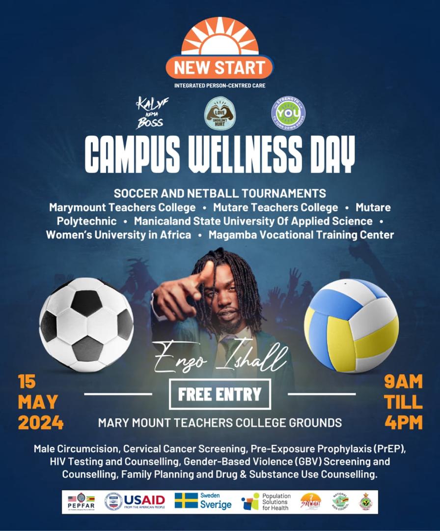Calling all sports enthusiasts in Mutare! 🌟 Join us for an exhilarating day of Soccer and Netball tournaments at Marymount Teachers College during the highly anticipated Campus Wellness Day! ⚽🏀 #wellnessday #MentalWellness #mentalhealth