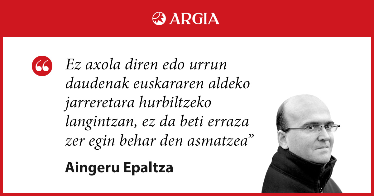 IRITZIA | Enpatia ardatz – Aingeru Epaltza (@AEpaltza) idazlearen iritzi-artikulua ⤵️ argia.eus/argia-astekari…