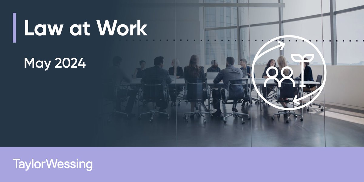 TaylorWessingUK's tweet photo. This month's Law at Work is here: https://t.co/5RiqylzITy

We look at #AI in the workplace &amp; consider the EAT's decision in a case involving a Christian actor whose contract to play a lesbian character in The Color Purple was terminated, plus much more.

#UKEmpLaw #EmploymentLaw https://t.co/E1A038mZSs