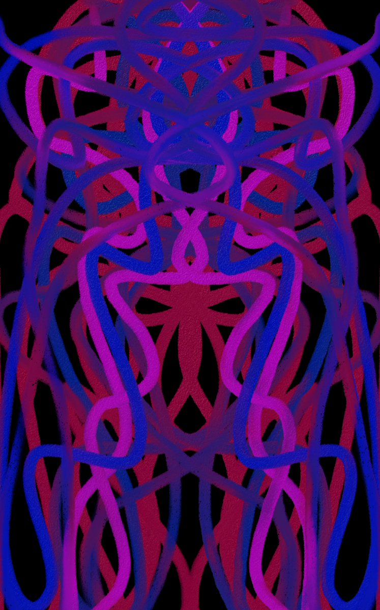 An abstract chalk vertical symmetry painting in Infinite Painter 
#infinitepainter #abstract #abstractpainting #abstractart #symmetry #chalk