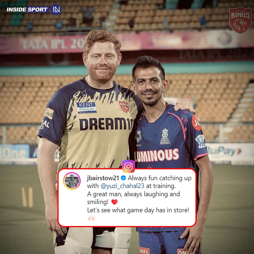 Jonny Bairstow and Yuzvendra Chahal share a special bond on and off the field 🫂🏏

📷:- PBKS

#JBairstow #YuzvendraChahal #RRvPBKS #IPL2024 #Insidesport #crickettwitter