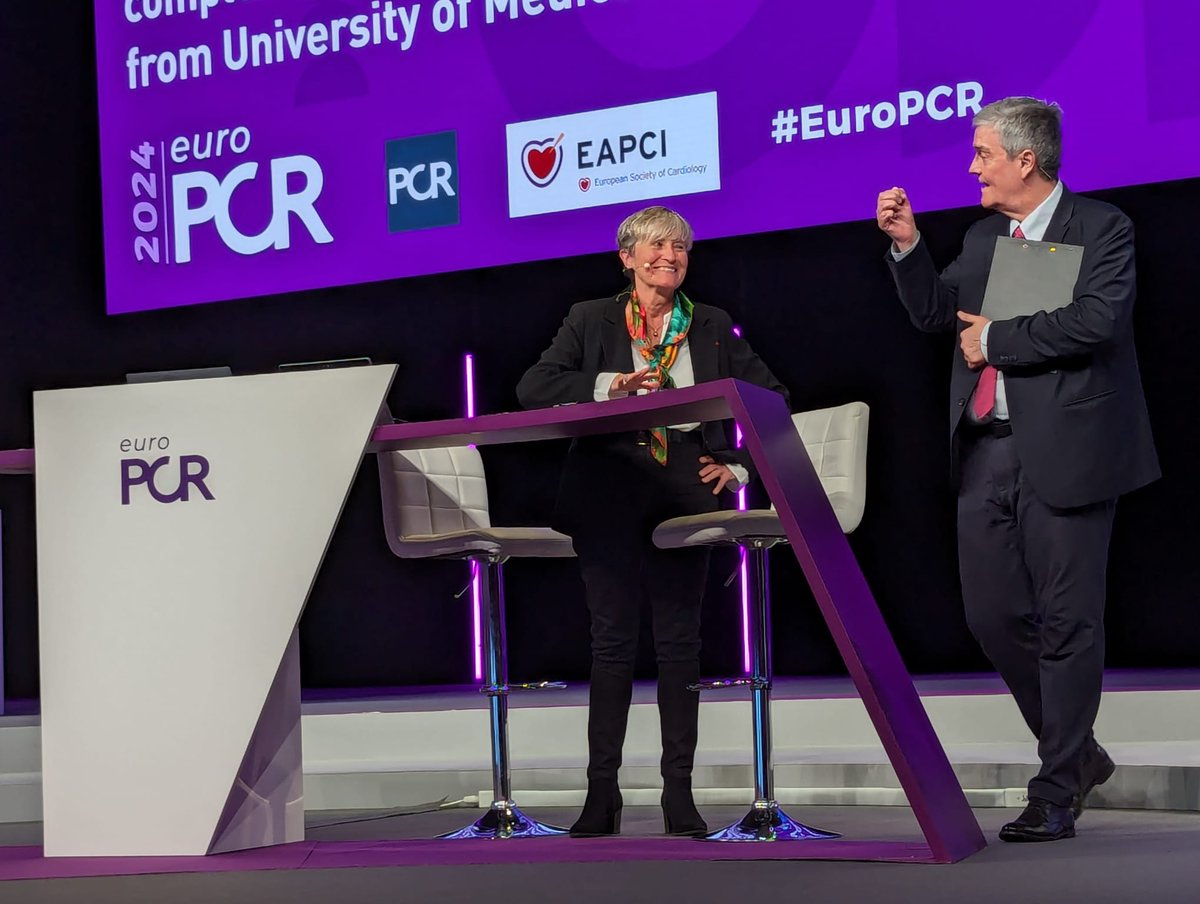 #EuroPCR It was a pleasure to participate in this LIVE educational case on the Management of complex left main stenosis from the University of Medical Sciences, Poznan with @GoranEBC & the rest of the team