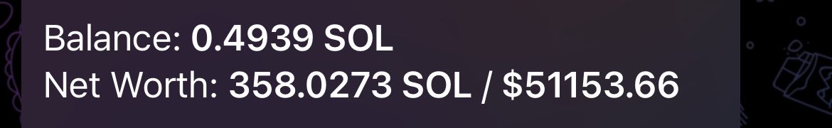 5 sol to 350 sol in a week.

never stop pressing buttons anon.