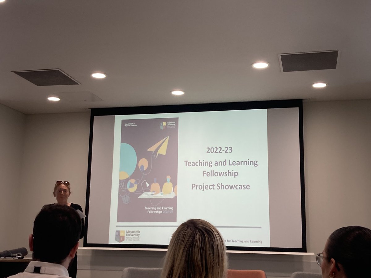 Always encouraging & enthusiastic, Dr Alison Farrell @MaynoothUni_CTL @MaynoothUni introducing presentations from 2022 - 2023 Teaching & Learning Fellowships at this year’s Teaching & Learning Showcase #TLShowcase24