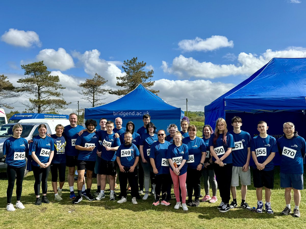 Super day with @BridgendCollege students and staff, participating in the @ColegauCymru and @sportwales duathalon @ParkPembrey 🏃‍♂️🚴‍♂️ Diolch yn fawr to everyone who organised and took part. #TeamBC