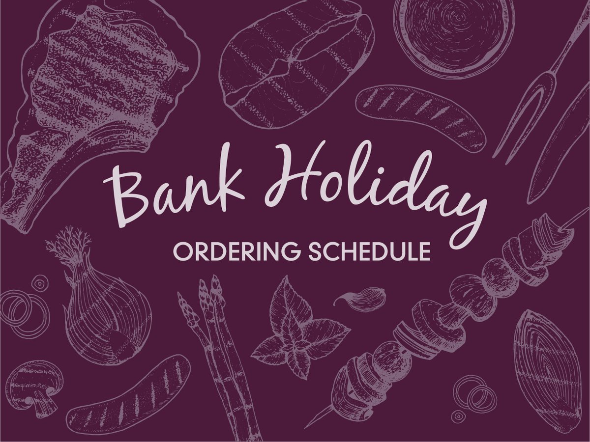 Classic Fine Foods UK π¬π§ (@classicfinefood) on Twitter photo Spring Bank Holiday Ordering Schedule πΌ
π’ Saturday 25th May β open as usual from 8am to 2pm
π΄ Sunday 26th May β CLOSED
π Monday 27th May β CLOSED for delivery, lines will re-open from 3pm
(02076279666 / sales@classicfinefoods.co.uk). Spring Bank Holiday Ordering Schedule πΌ
π’ Saturday 25th May β open as usual from 8am to 2pm
π΄ Sunday 26th May β CLOSED
π Monday 27th May β CLOSED for delivery, lines will re-open from 3pm
(02076279666 / sales@classicfinefoods.co.uk).