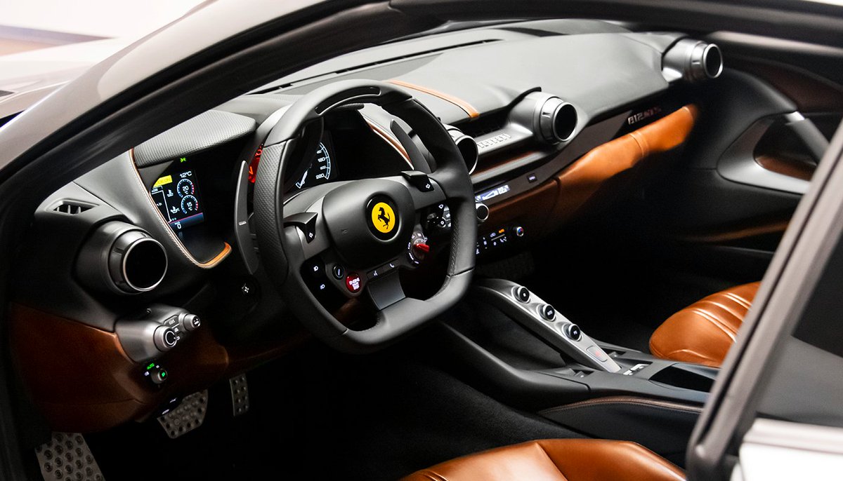 Every Ferrari is unique. Through the #FerrariTailorMade programme, you can customise yours to reflect your individuality - such as this #Ferrari812GTS with its luxurious bodywork in gloss Grigio Coburn and interior in Heritage Walnut Poltrona Frau® leather. #Maranello #Ferrari
