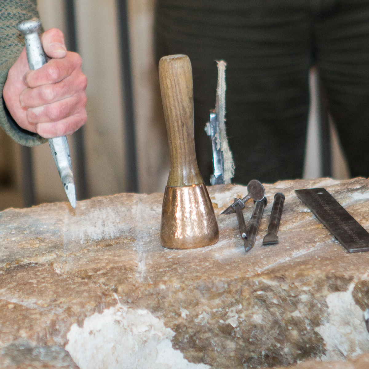 Should soon be time for us to 'dress' the Tide Mill stones, a vital job to keep them grinding cleanly, to avoid overheating and keep the Tide Mill Flour in tip-top condition. #woodbridgetidemillmuseum #woodbridgetidemill #craftevents #milling #tidemillflour #millengineering