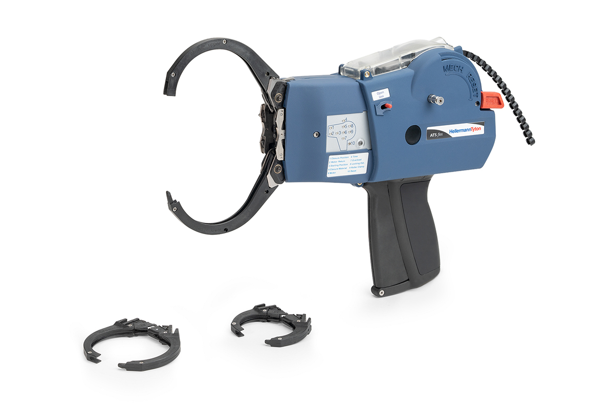 HT_Italy's tweet image. L&apos;#Autotool #AtsFlex permette una fascettatura automatica veloce ed affidabile 💪 fino ad un diametro di 100 mm: incluse tre ganasce facilmente intercambiabili per diametri di 30, 50, 80 mm e ganascia aggiuntiva da 100 mm disponibile su richiesta.
Per richiederci una demo in…