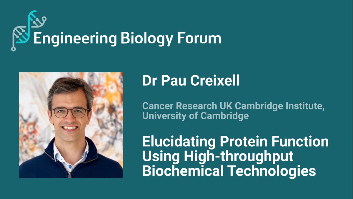 How can #HighThroughput techniques advance #CancerResearch? Join us next Monday to hear Dr Pau Creixell discuss his work exploring #TyrosineKinases, how to overcome #DrugResistance and improve #CancerTherapeutics” @CRUK_CI  Sign up here eventbrite.co.uk/e/engbio-forum…