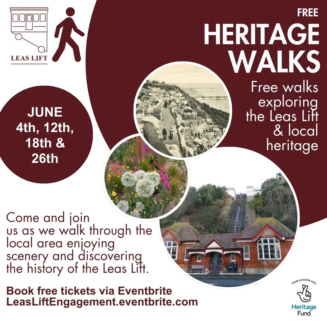 We have four free heritage walks taking place in June. Peter and Sheila - our wonderful volunteers - will be leading these walks, bringing local history to life and sharing their knowledge about the Lift. All walks are free and tickets can be booked via leasliftengagement.eventbrite.com