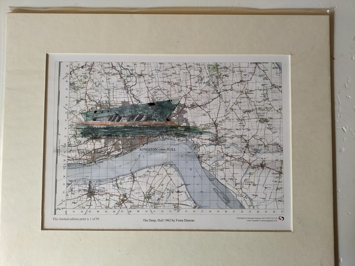 #ElevensesHour
@TheDeepHull painted on an original #VintageMap from 1962
Original art and #PrintsForSale online at lincolnmaplady.co.uk
#LincsConnect #MHHSBD #Hull #Yorkshire