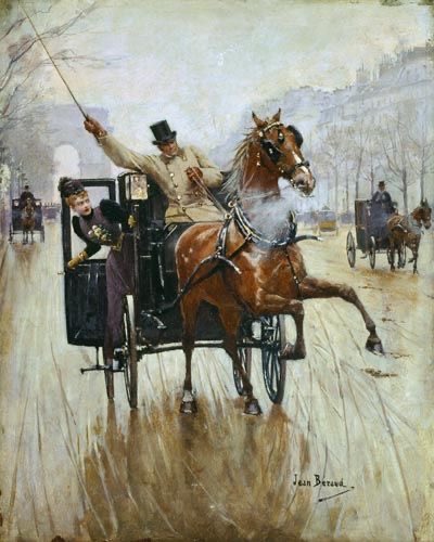 Jean Béraud. French painter. Born 1/12/1849 - Died 10/4/1935. Born in Saint Petersburg, Russia. Died in Paris, France.