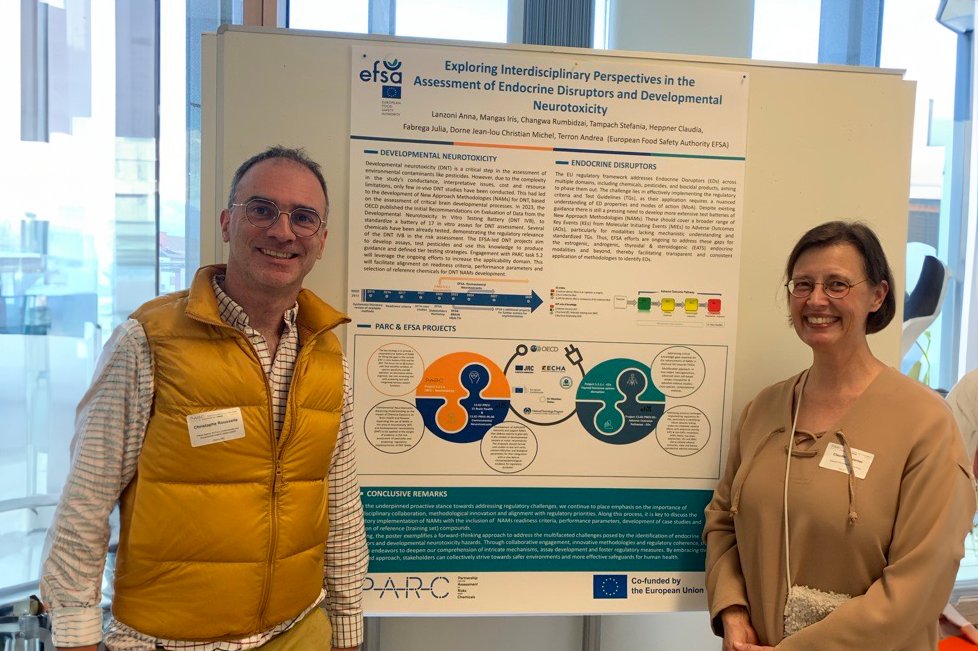 Excited to showcase our work at the @PARC_chemicals Consortium Meeting, happening now in Hall, 🇦🇹!

Our poster on #EndocrineDisruptors and developmental #Neurotoxicity underscores our dedication to fostering #collaboration with #PARC.

#ChemicalRiskAssessment