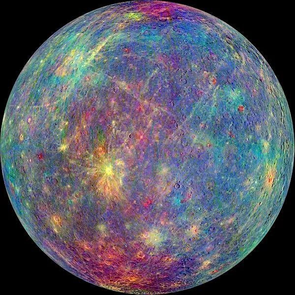 Clear image of the planet Mercury NASA