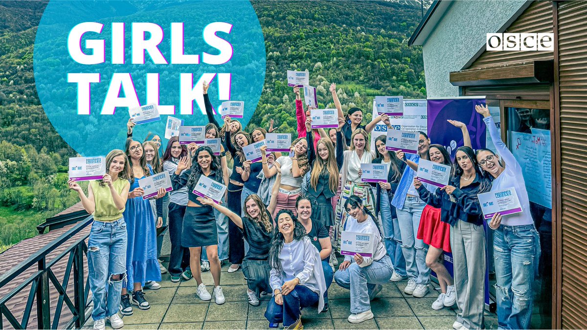 📢 20 young women from across Kosovo gathered in Prevallë/Prevalac to discuss youth activism, advocacy, gender issues and women empowerment as a part of the OSCE Mission’s Girls’ Talks programme. Learn more⬇️ bit.ly/44GwuW3