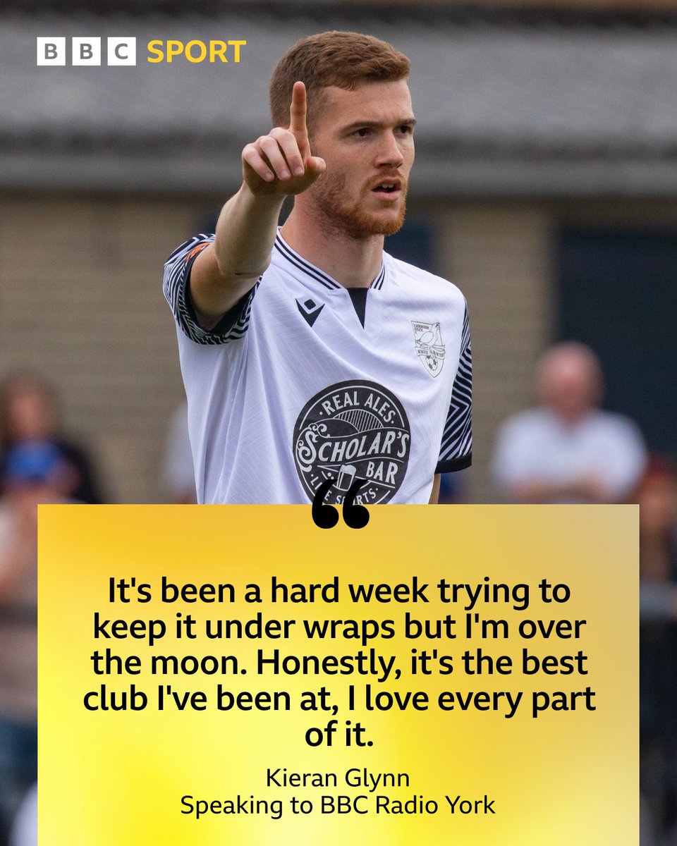 🗣️ 'I love Scarborough, I didn't want to go anywhere else.' Midfielder Kieran Glynn on re-signing for @safc, working under Jonathan Greening and his aims for next season's National League North campaign. Listen 👉 bit.ly/44HNGu9 #BBCFootball