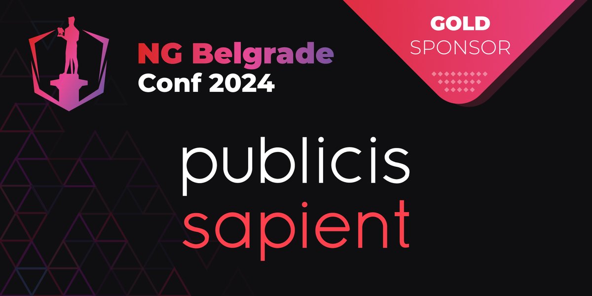 We are proud to have @PublicisSapient as our Gold Sponsor for this year's NG Belgrade Conf! ❤️

For more than 30 years, Publicis Groupe helped some of the world’s biggest organizations build a competitive advantage through digital technology. 🚀

🌐 publicissapient.com