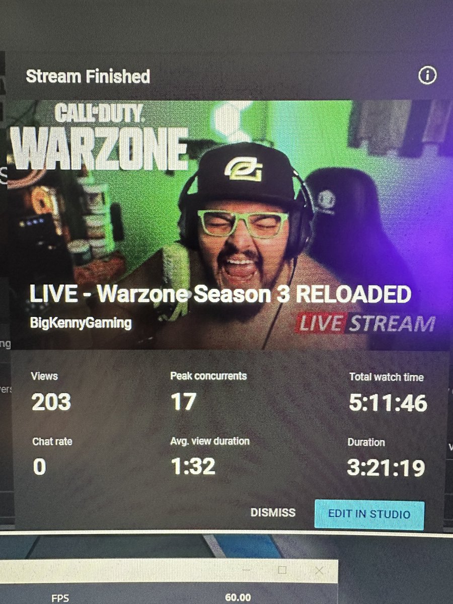 Insane stream. Holy hell. Shout out to @showhe, @nated3420, @JohnniRiddlin, @Saphnir and @sanders_tv for the crazy host. Thank you all so much. Welcome all new members of #BigNation. We dropped everyone off with @AntoSharp who’s frying on #Warzone. Go show some love.