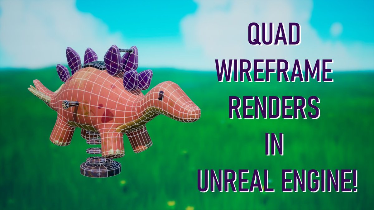 I got a lot of questions about how I render my wireframes for portfolio breakdowns, and I actually do it in Unreal! I wrote a lil blog post explaining how to do it, hopefully someone finds it useful! Link below!