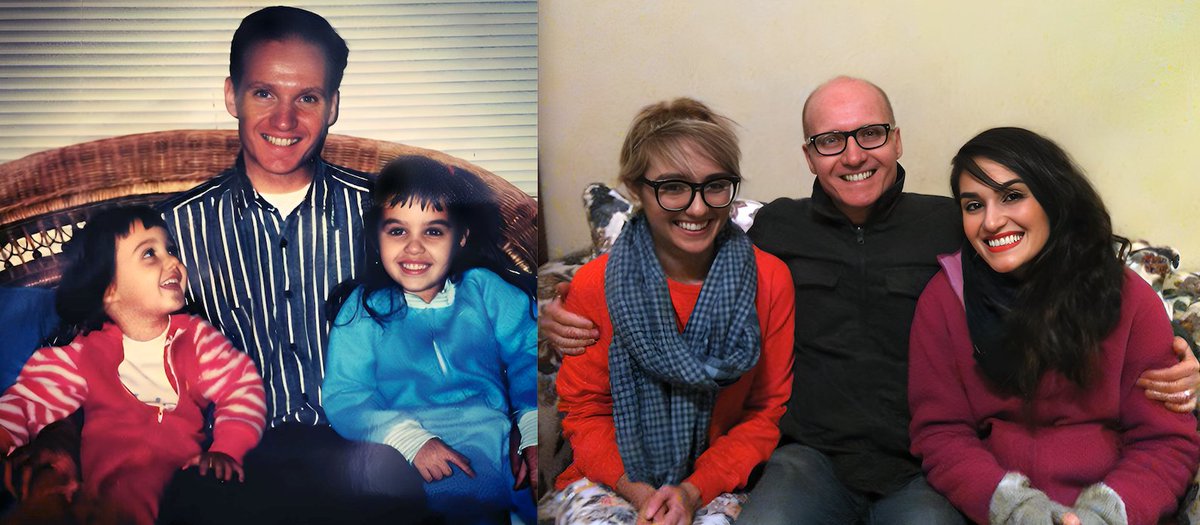 #WaybackWednesday - What a difference 20 years makes! My daughters and I in the early 90s and then two decades later: