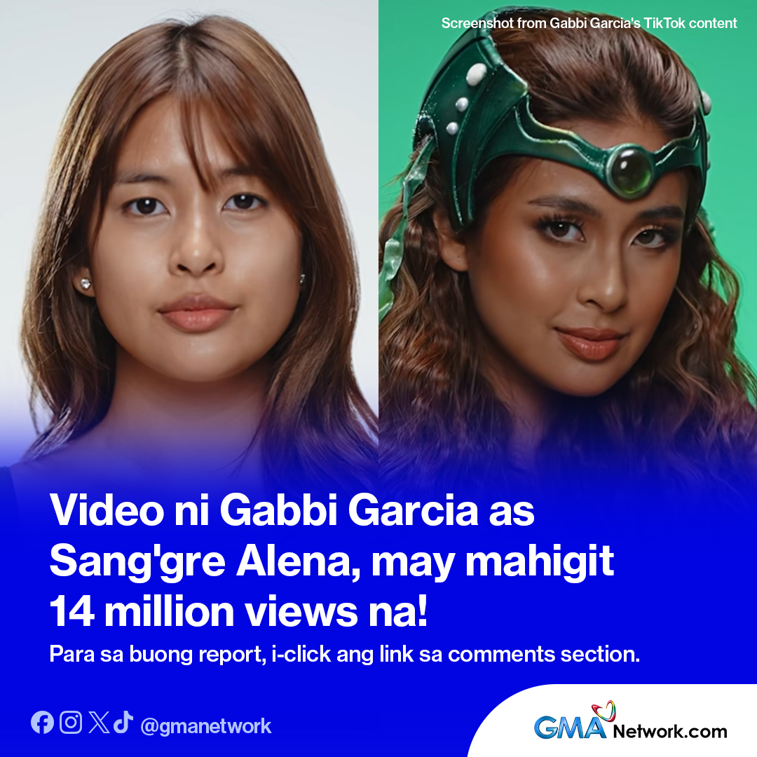 AVISALA, SANG'GRE ALENA! 😍

Viral ang pagkasa ni Gabbi Garcia sa sikat na makeup transformation sa TikTok kung saan nag-transform siya bilang ang iconic character sa Encantadia na si Sang'gre Alena!

Panoorin ang kaniyang nakakatuwang transformation DITO: bit.ly/44KMtCp