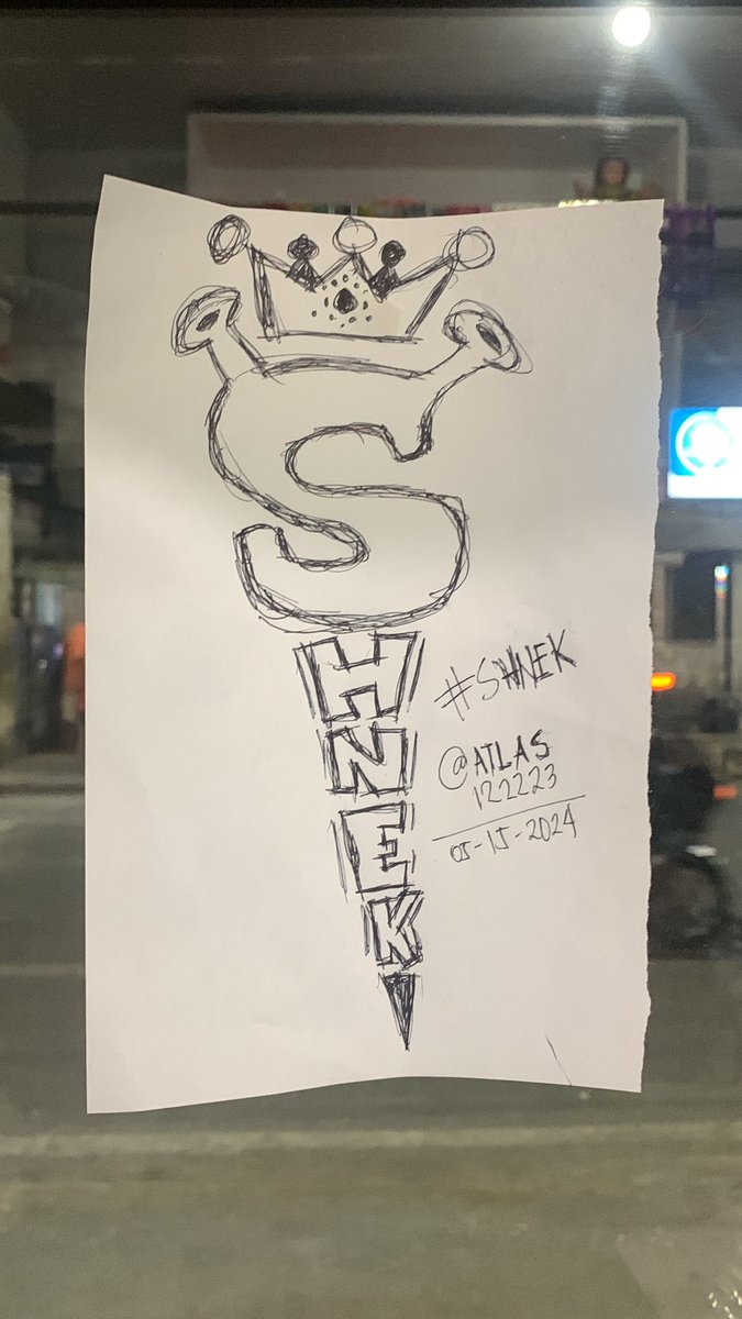 Atlas122223's tweet photo. @SHNEKcoin Here’s my entry im at work right now but still want to participate to this competition #SHNEK https://t.co/y6EsGheIhN